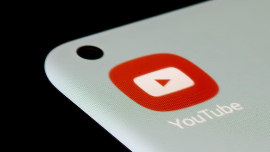 YouTube app icon on a phone
