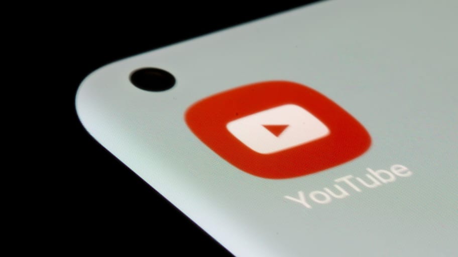 YouTube app is seen on a smartphone in this illustration taken July 13, 2021. 