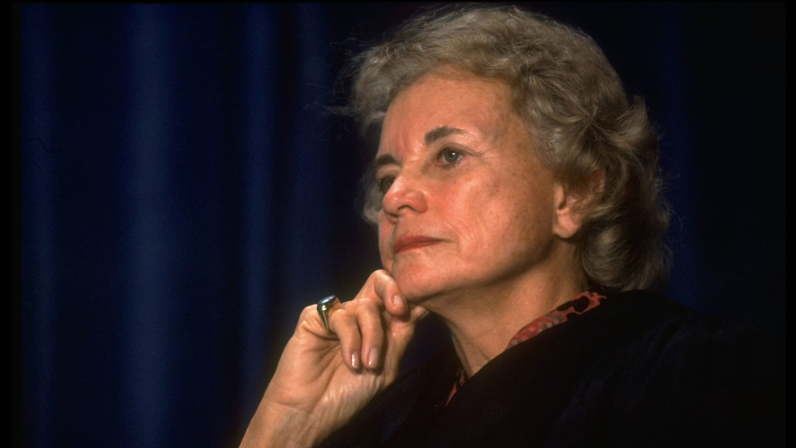 "Supreme Court Justice Sandra Day O'Connor (during Commerce Secy. Barbara Franklin's swear-in)."