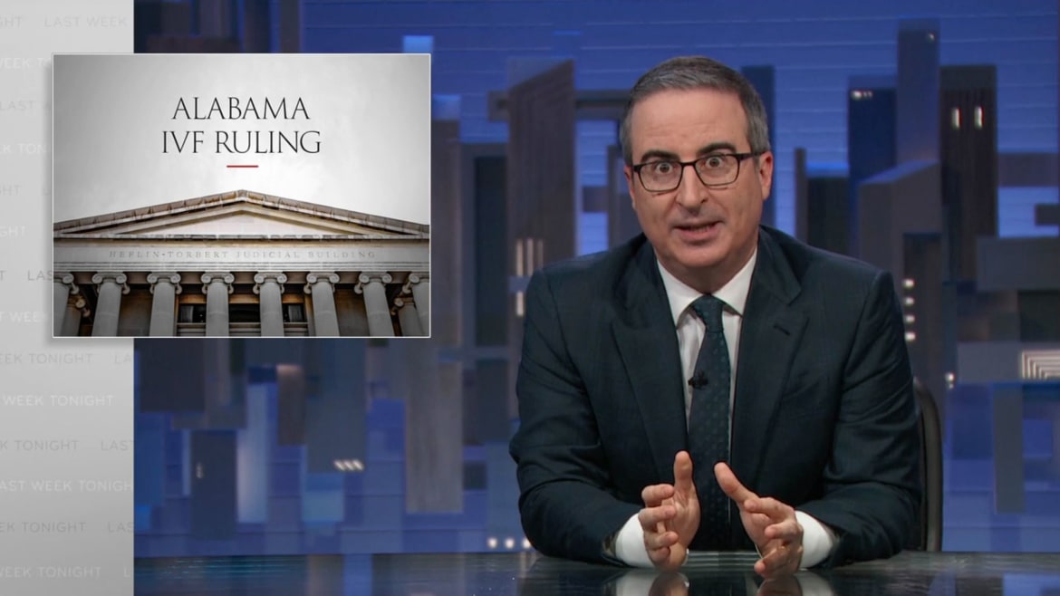 John Oliver Nails the Fatal Flaw in Alabama’s IVF Ban