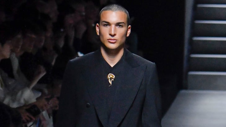 Nikko Gonzalez on the Dolce & Gabbana runway