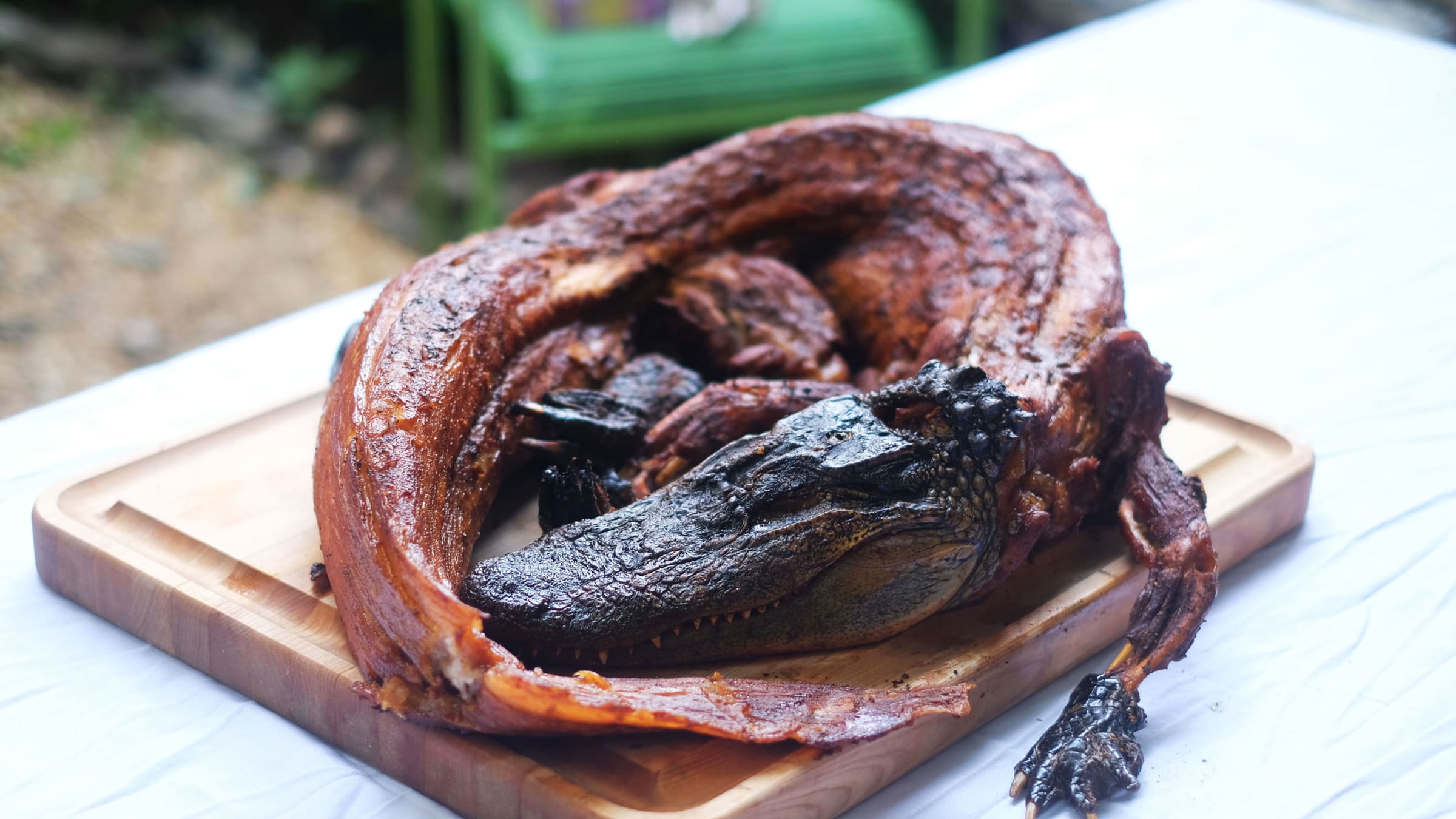 Yes, You Can Cook a Whole Alligator at Home Adult Picture