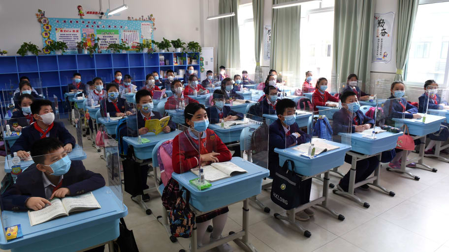 A school in Chongqing, China, April 27, 2020. 