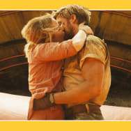 A photo illustration of Emily Blunt and Ryan Gosling in The Fall Guy.