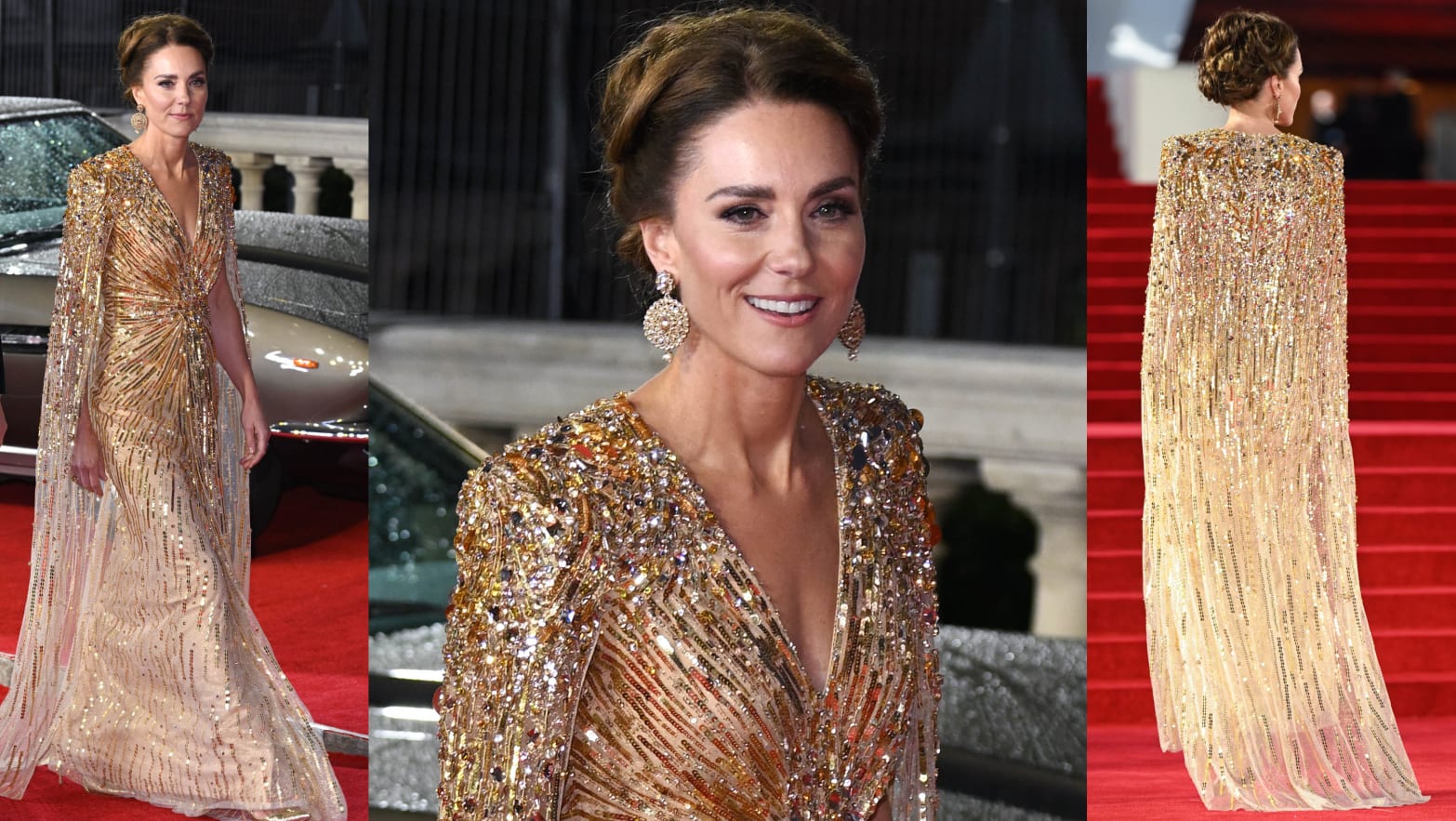 Kate Middleton Goes Super Glam at James Bond &#39;No Time to Die&#39; Premiere