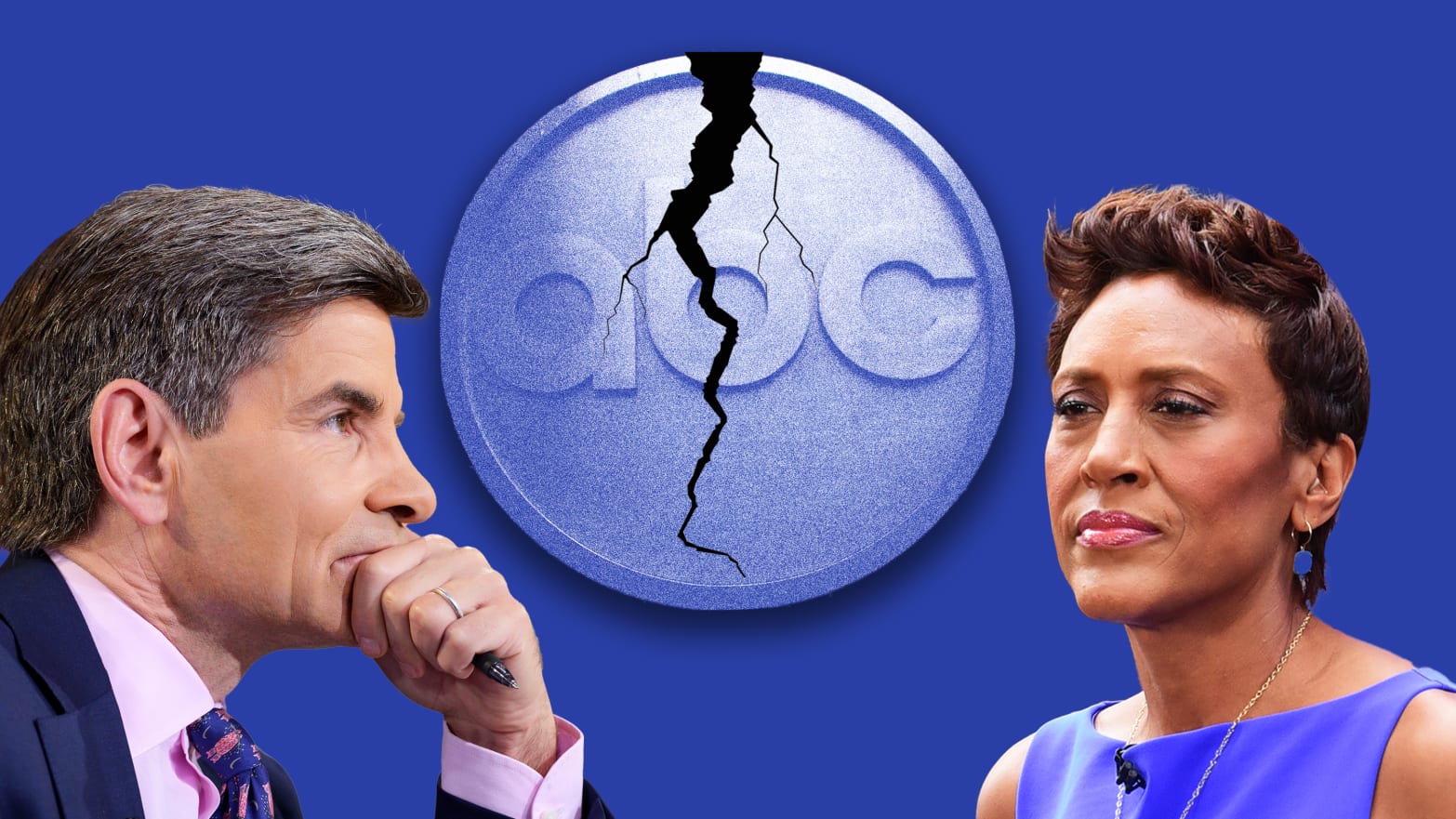 Bombshell Lawsuit Has GMA Co-Hosts George Stephanopoulos and Robin Roberts at Each Others Throats