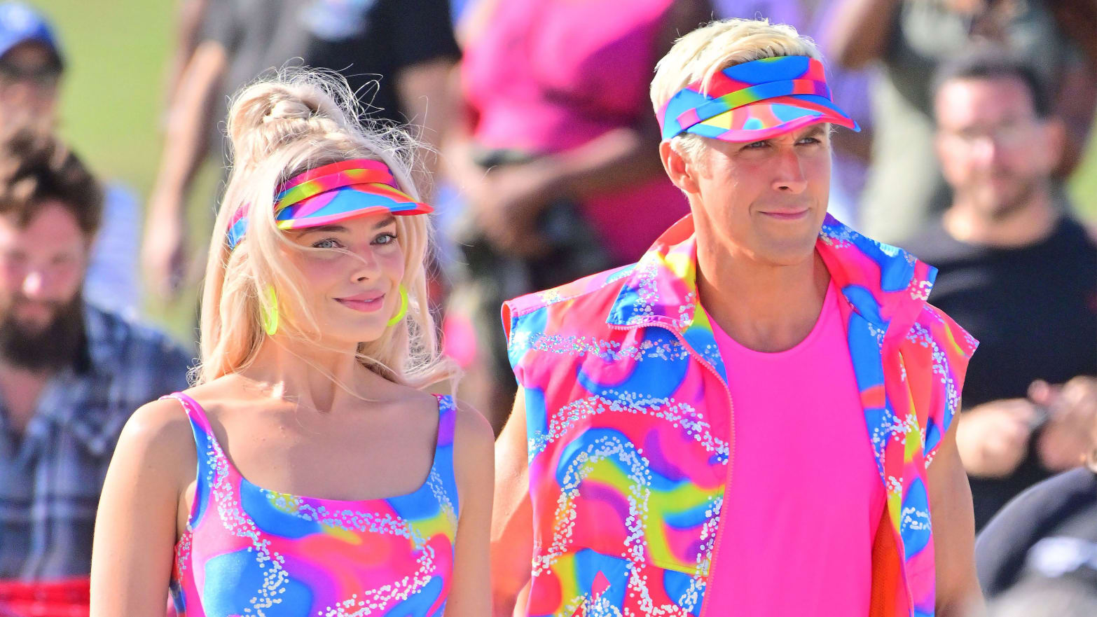 'Barbie' Set Photos Margot Robbie and Ryan Gosling Have Gotten Out Control