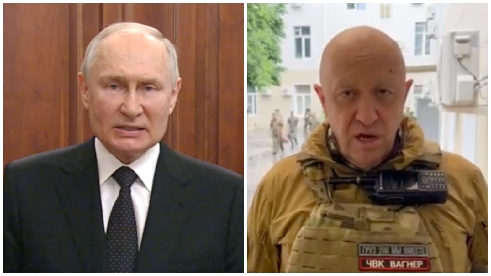 Vladimir Putin is going head to head with former friend Yevgeny Prigozhin in a potential civil war