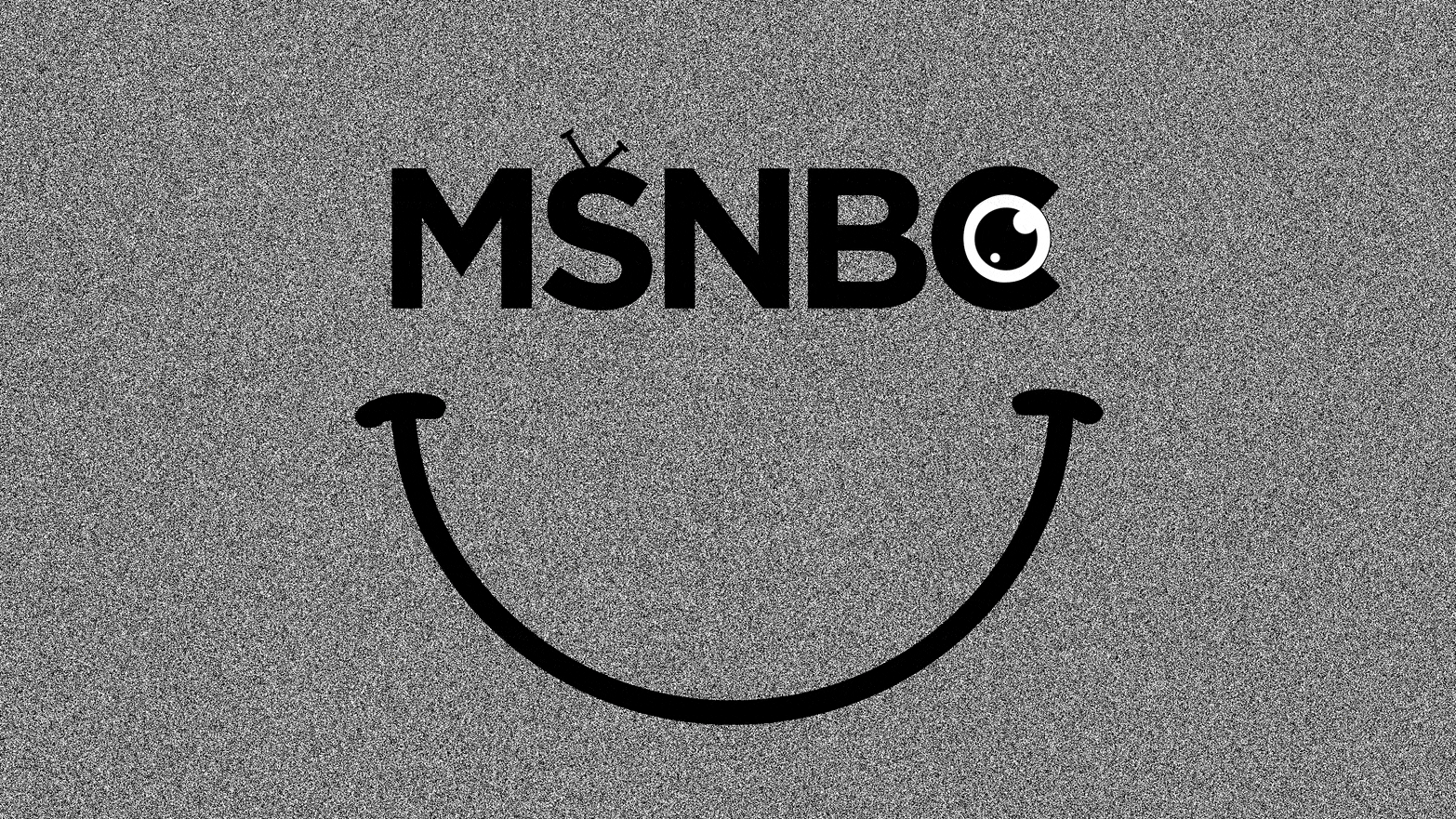 A smiley face using the MSNBC logo