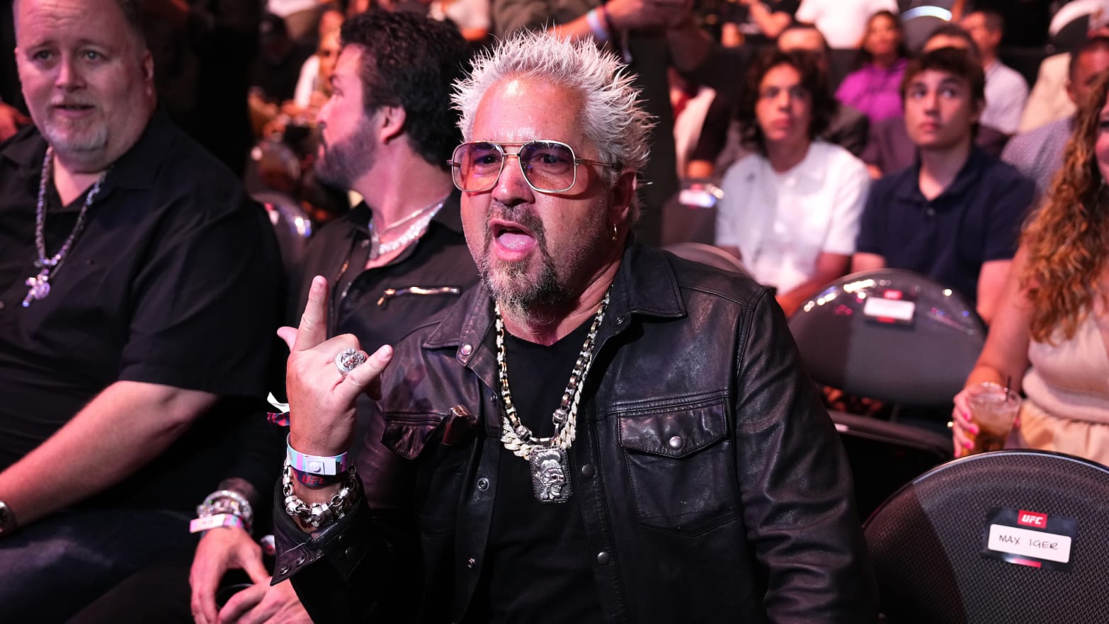 Guy Fieri at the UFC 290 event in Las Vegas.