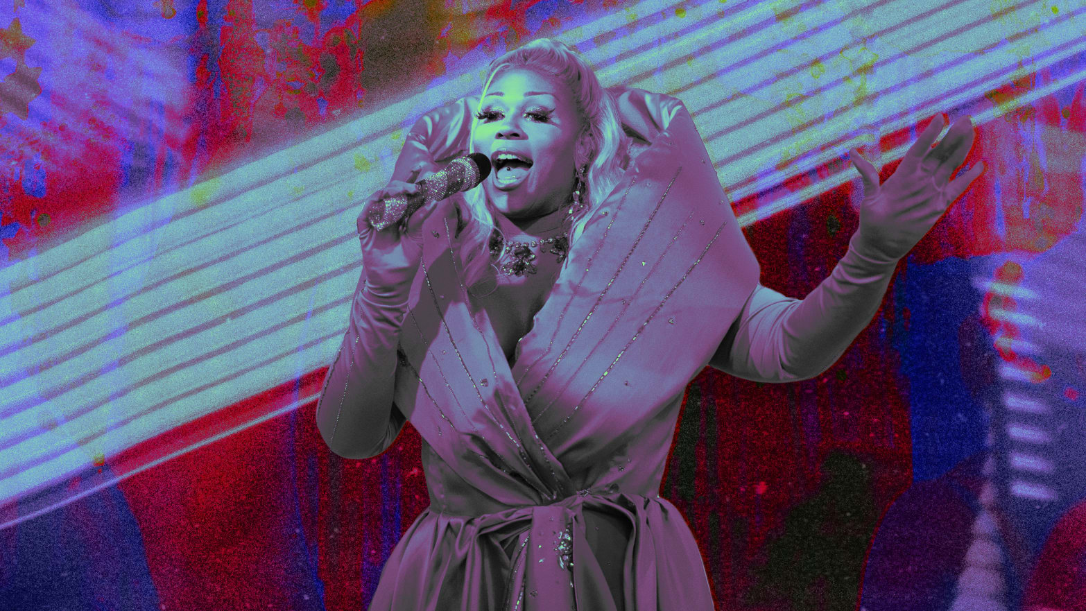 A photo illustration of Peppermint on Netflix's Survival of the Thickest.