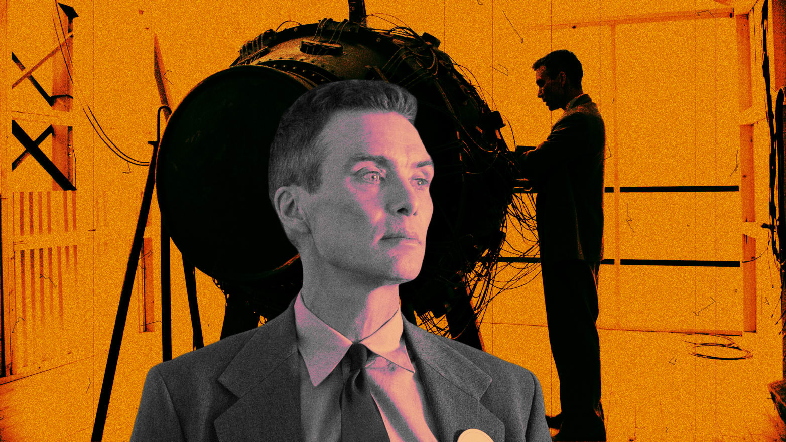 A photo illustration of Christopher Nolan's Oppenheimer starring Cillian Murphy.