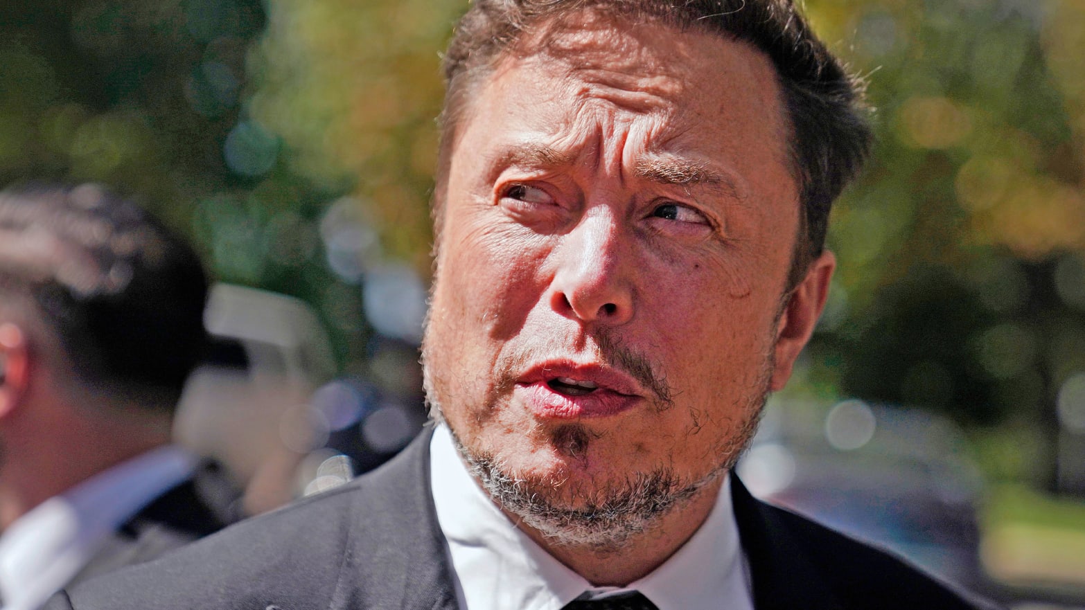 A close up of Elon Musk