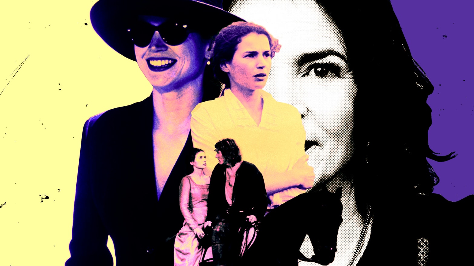 A photo illustration of Julia Ormond from her various roles 