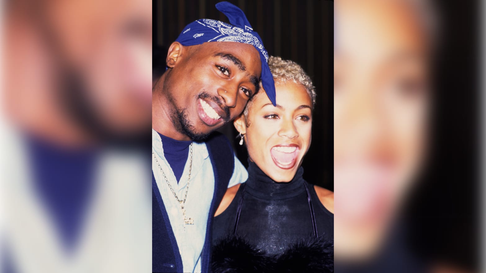 Tupac Shakur and Jada Pinkett Smith