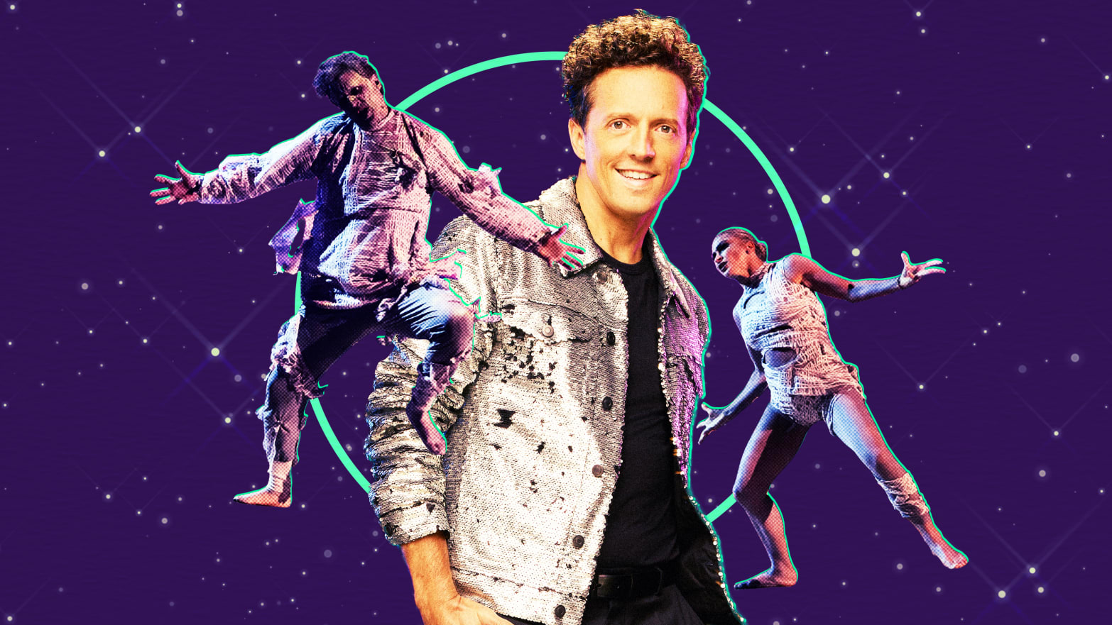 A photo illustration of Jason Mraz on Dancing With The Stars.