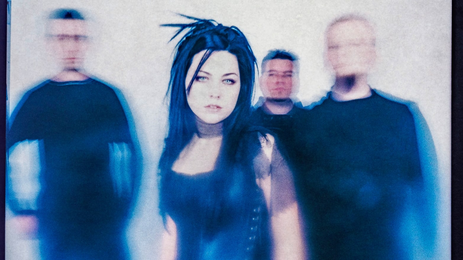 A photo including the band Evanescence for their "Fallen" 20th anniversary