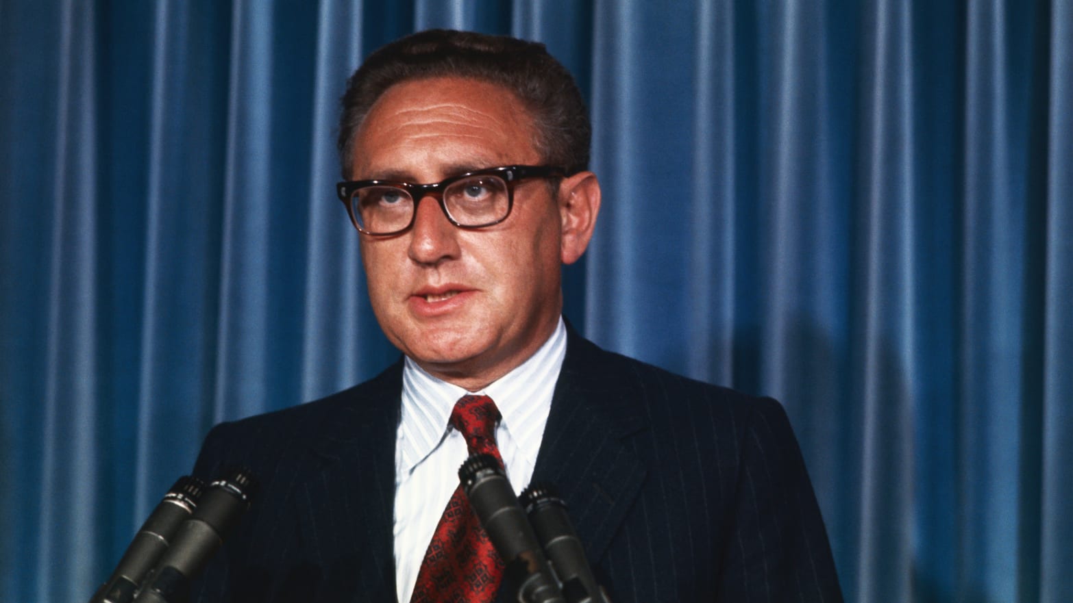A photo including former White House advisor Henry A. Kissinger 