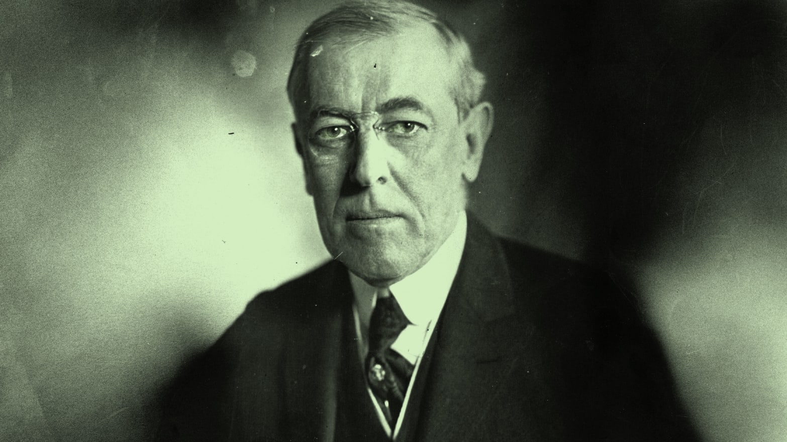 A photo including a former U.S. President Woodrow Wilson