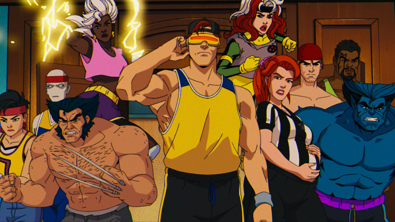 A group shot of the X-Men in a still from ‘X-Men 97’