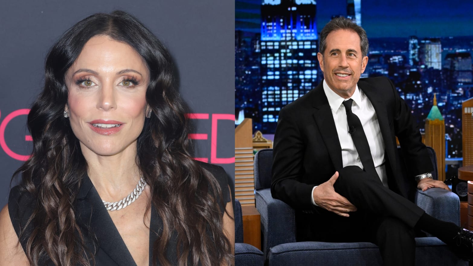 Bethenny Frankel and Jerry Seinfeld