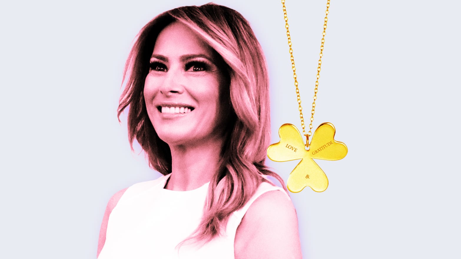 Melania and the necklace