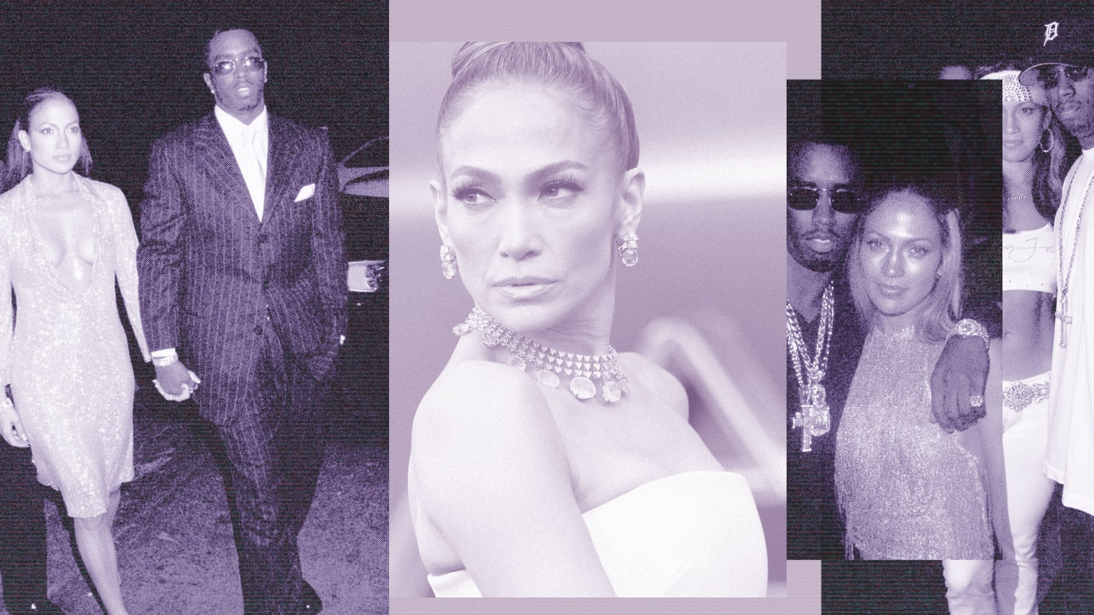 A photo illustration showing Jennifer Lopez and Sean “Diddy” Combs