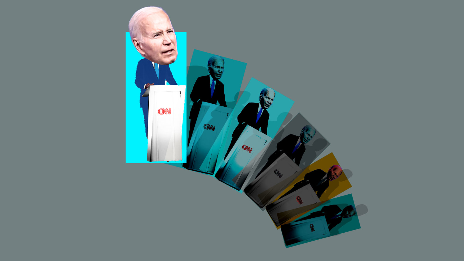 Photo illustration of Joe Biden 