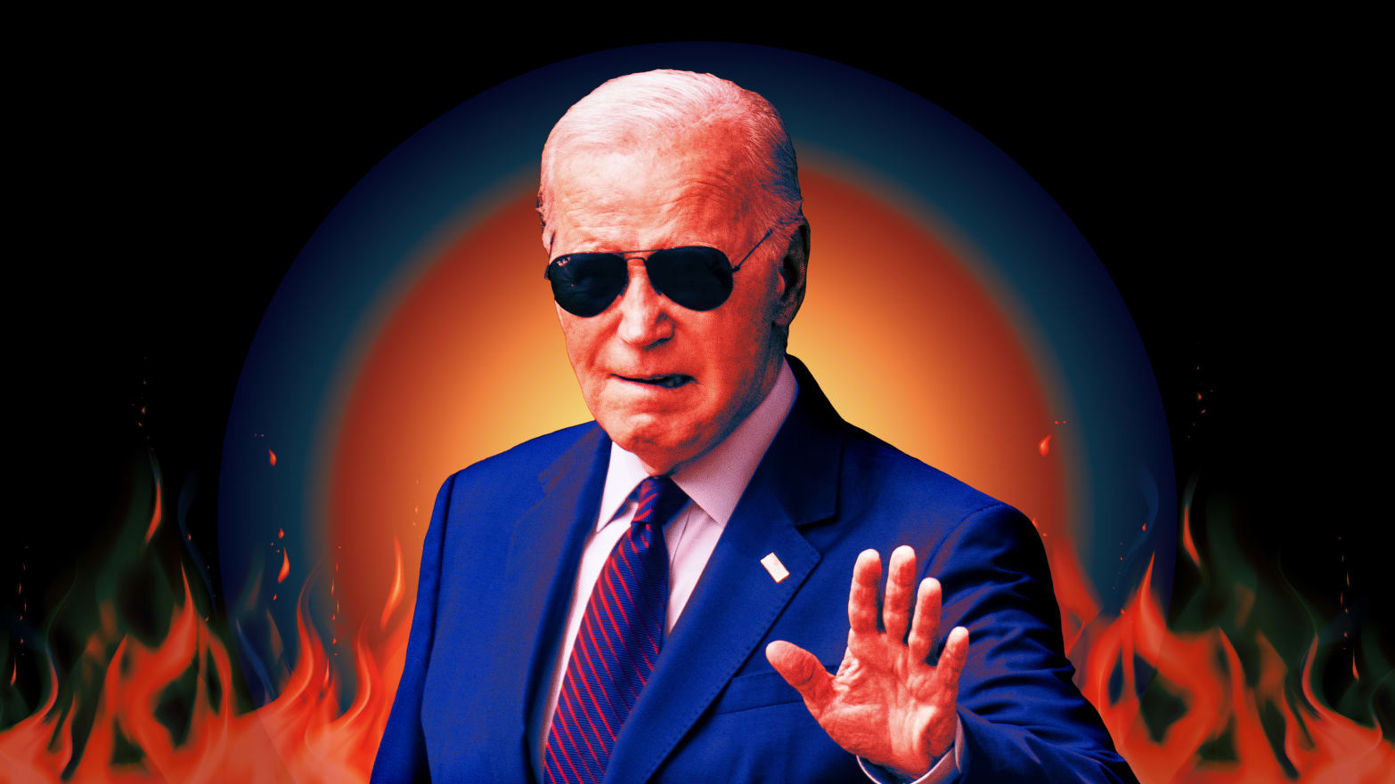 A photo illustration of President Joe Biden.