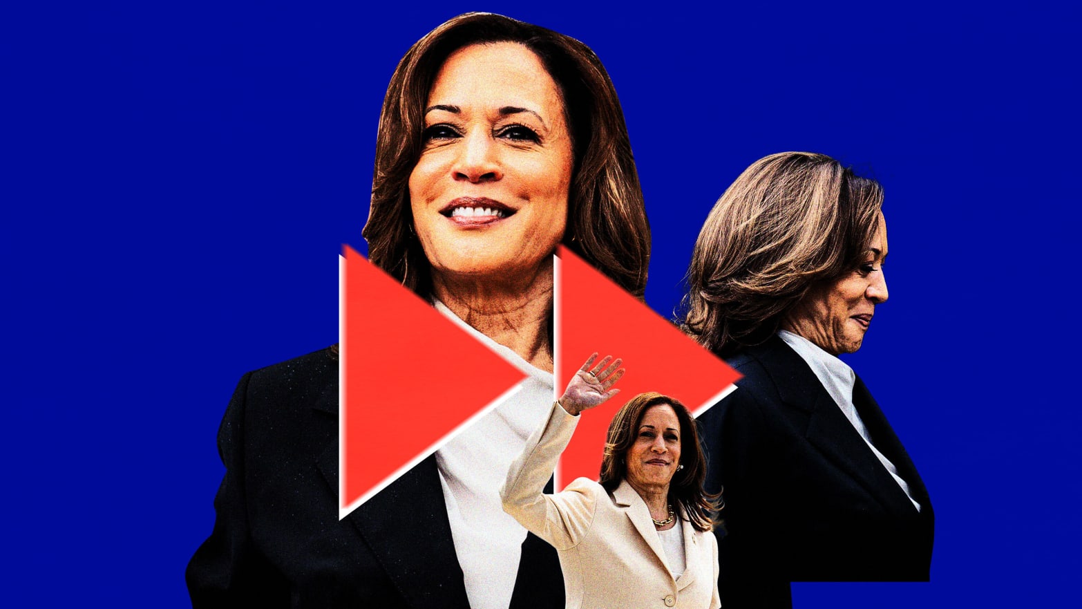 Photo illustration of Vice President Kamala Harris