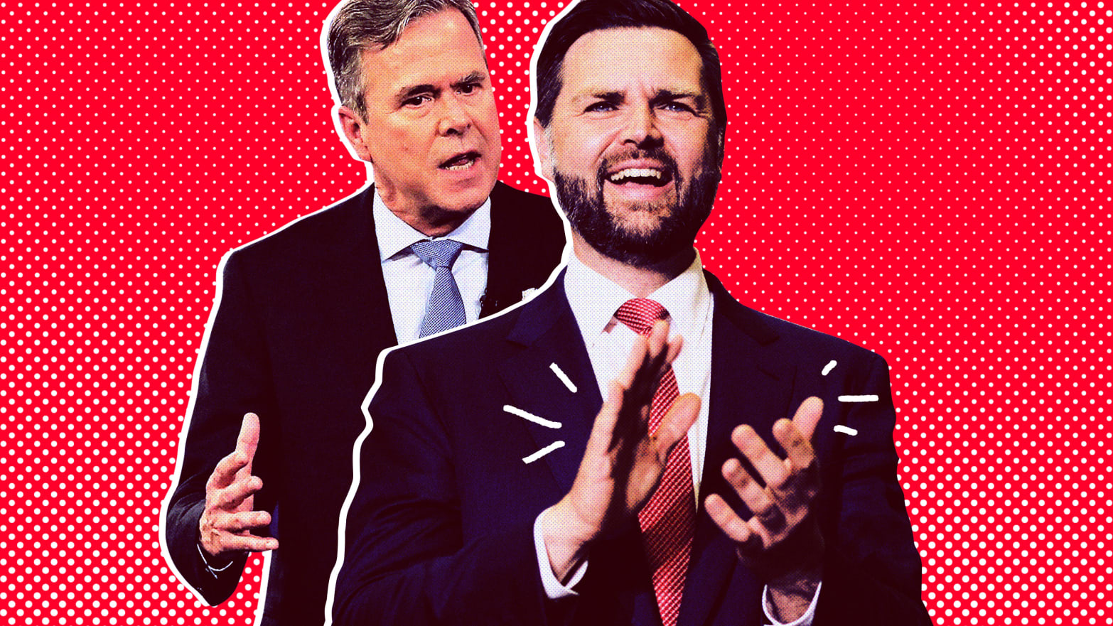 Jeb Bush and J.D. Vance