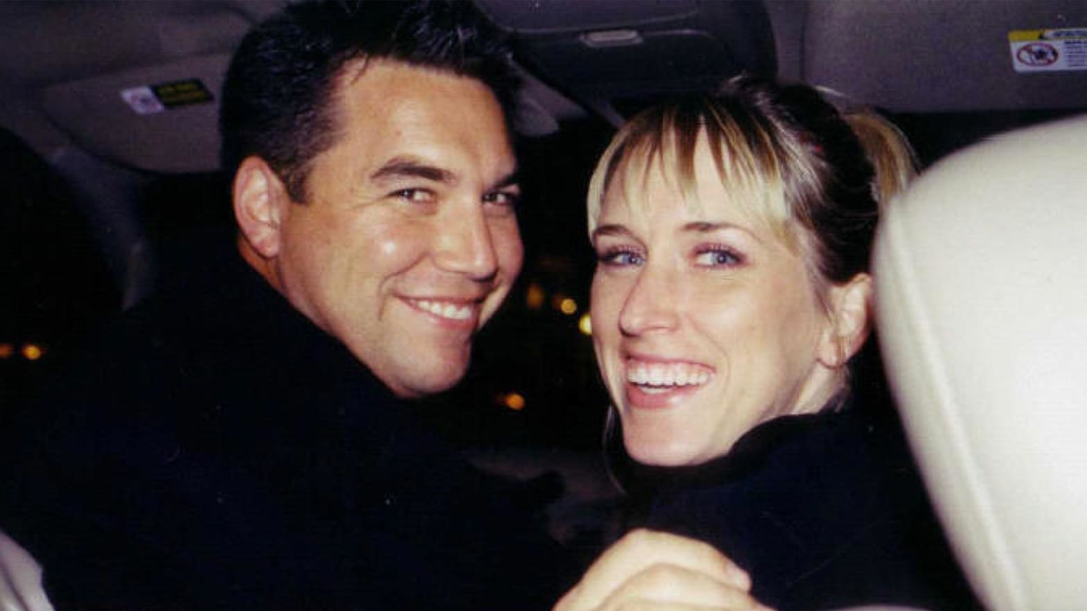 A photo provided as part of exhibits in court for the Scott Peterson trial shows Peterson and Amber Frey together.