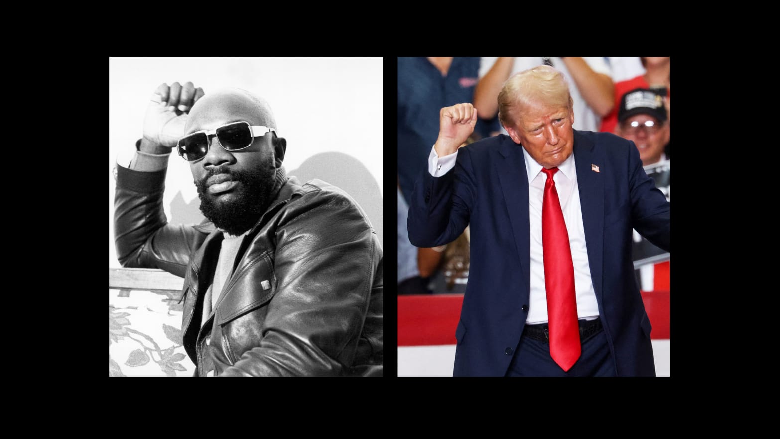 Isaac Hayes and Donald Trump