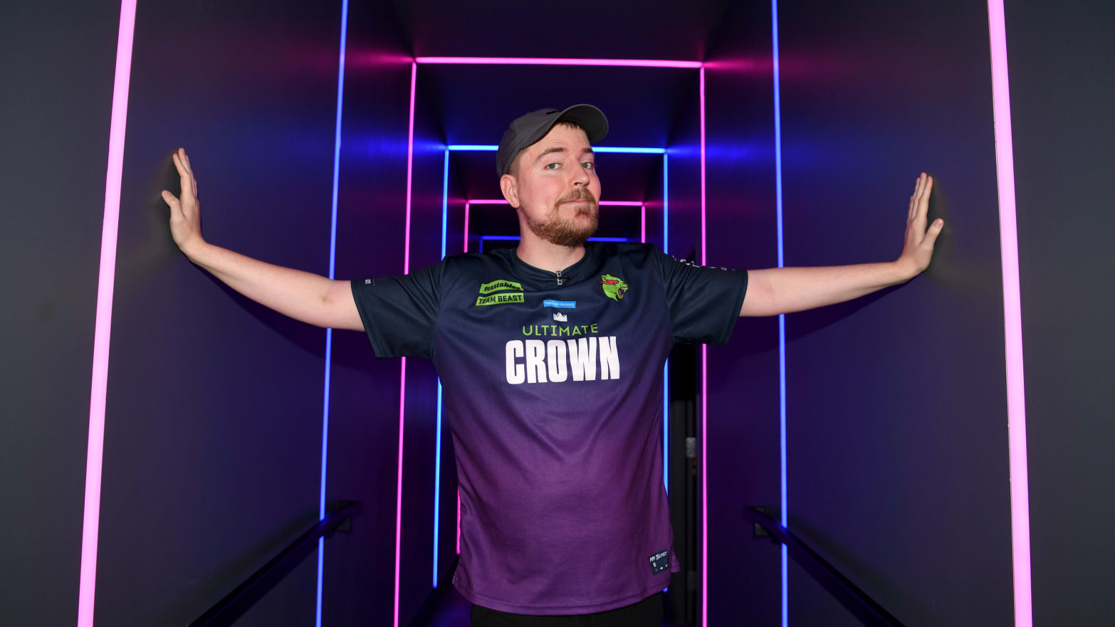 Photo of MrBeast attending Amazon’s Prime Day “Ultimate Crown” gaming event