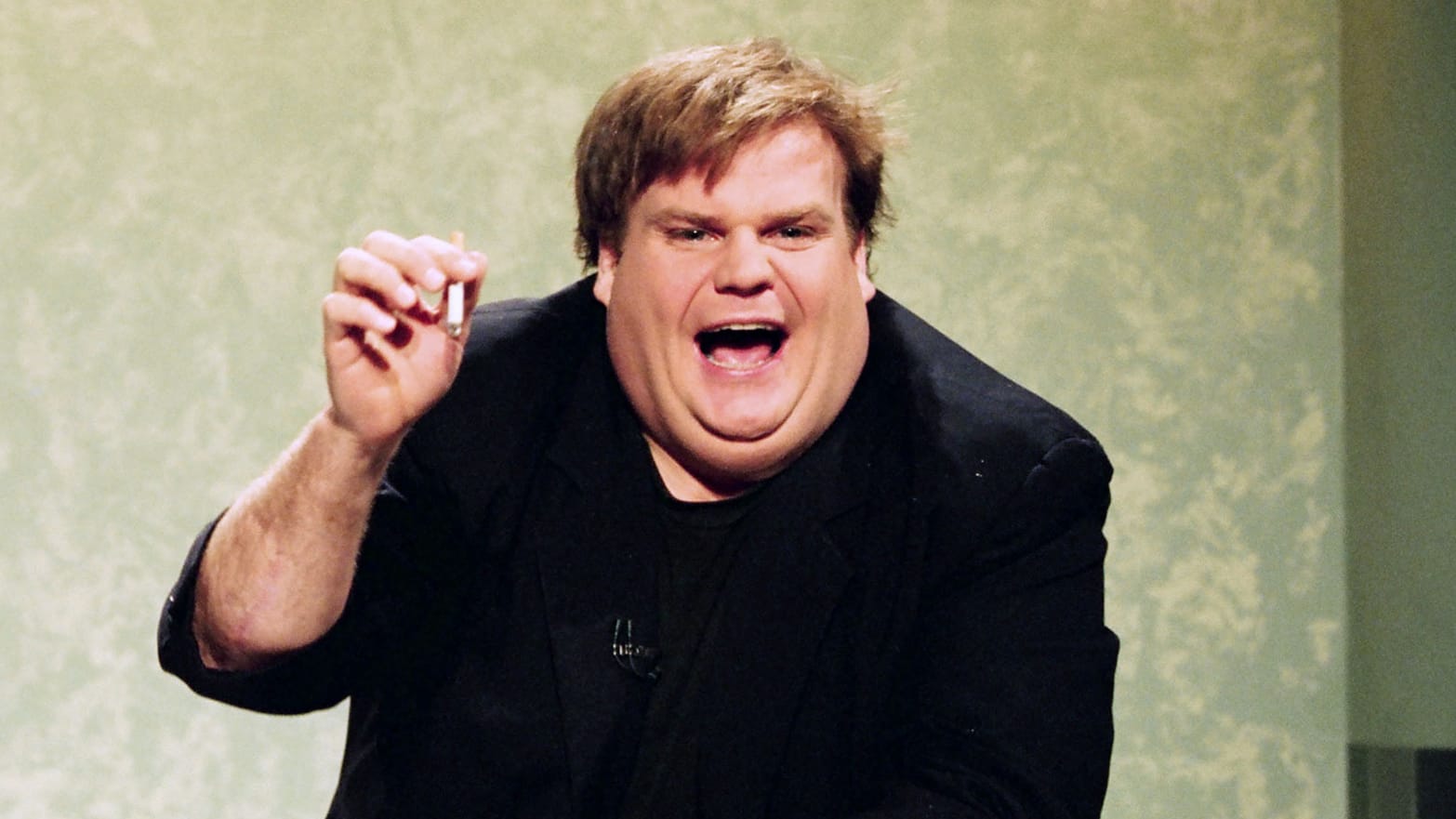 A photo of Chris Farley.