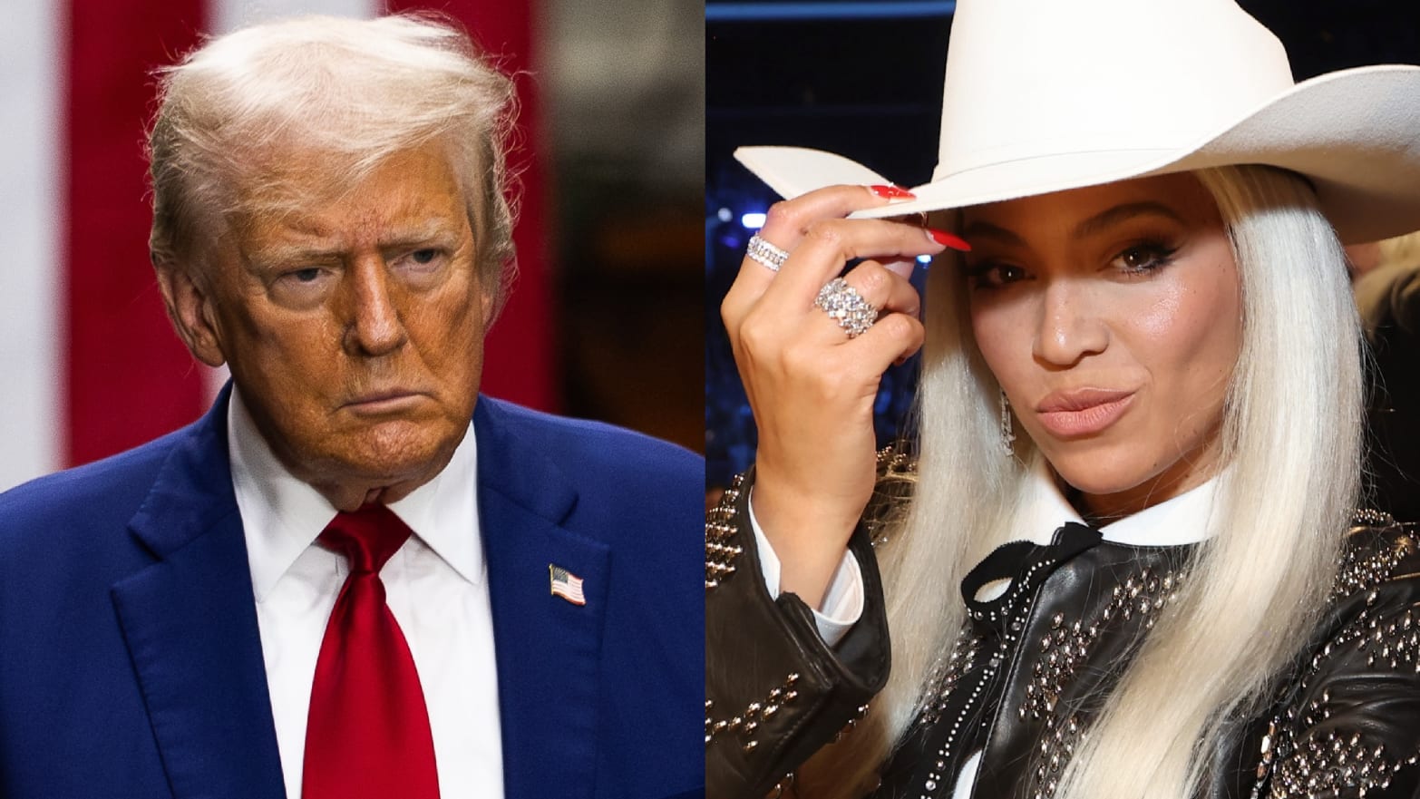 Trump and Beyonce