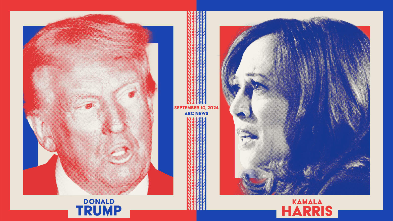 Kamala Harris and Donald Trump