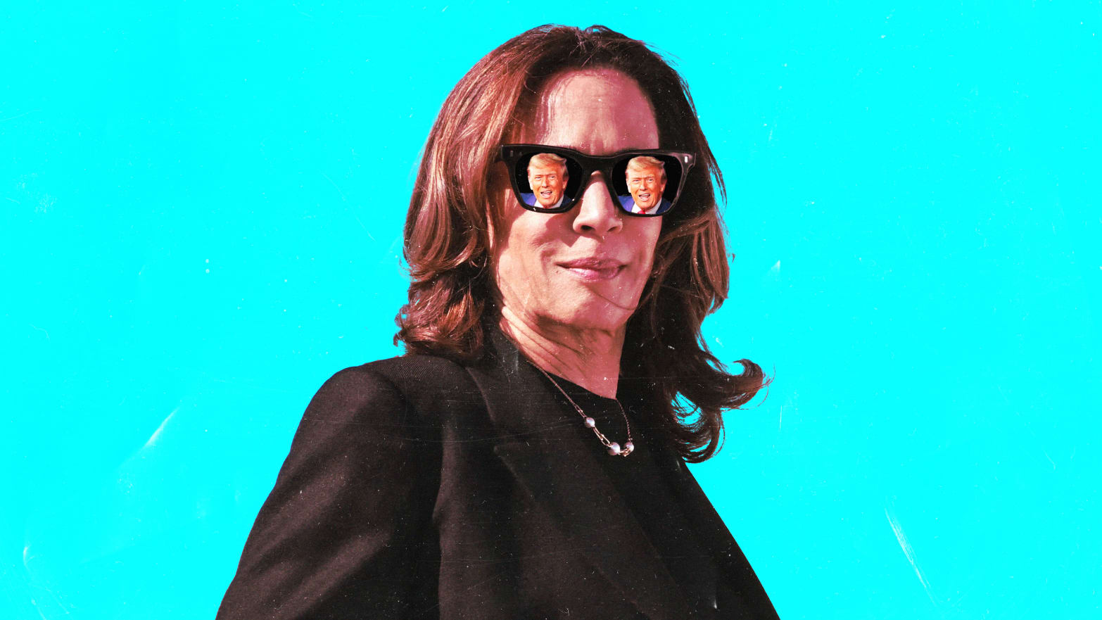 Photo Illustration of Kamala Harris.