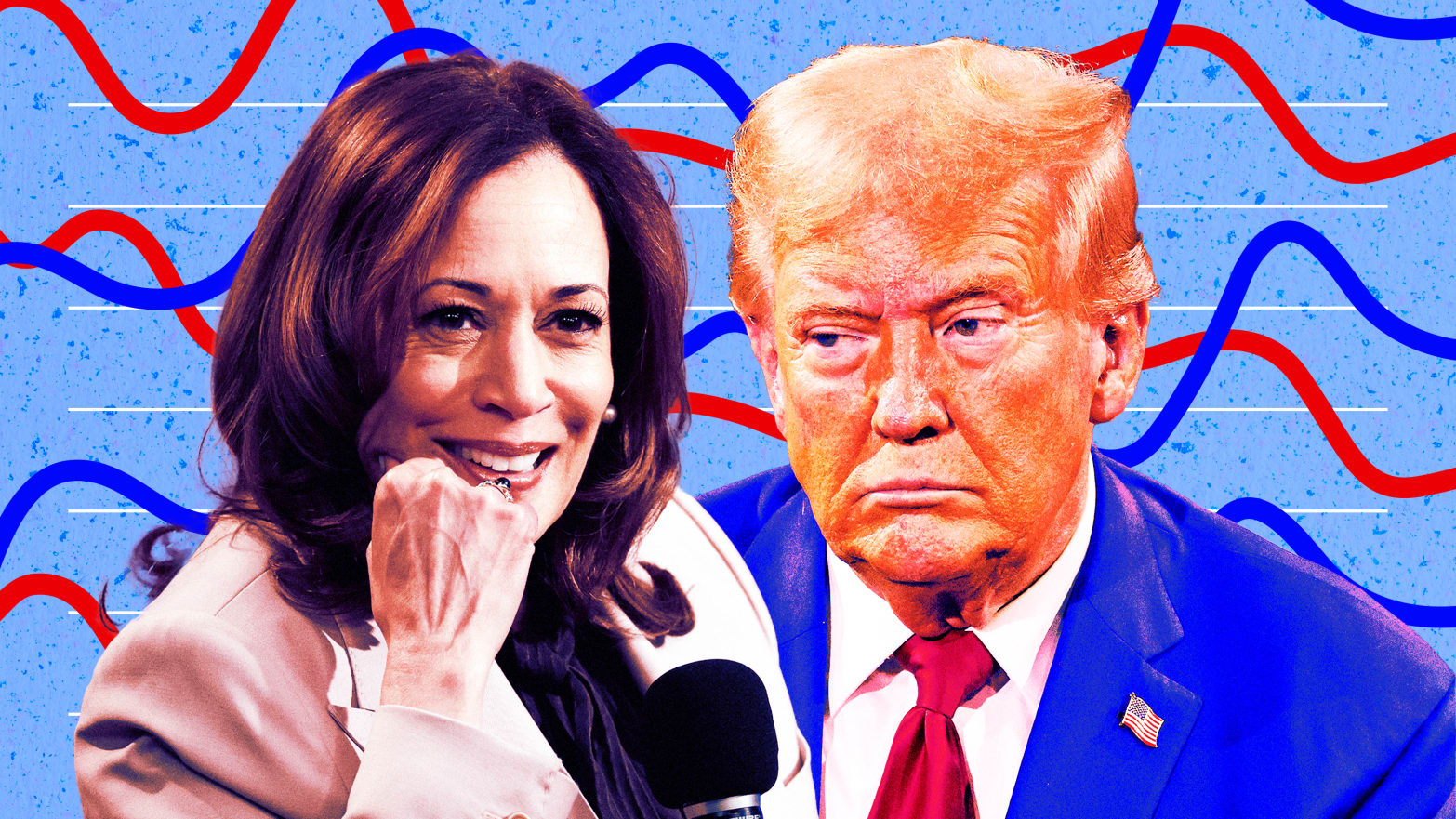 Kamala Harris and Donald Trump.