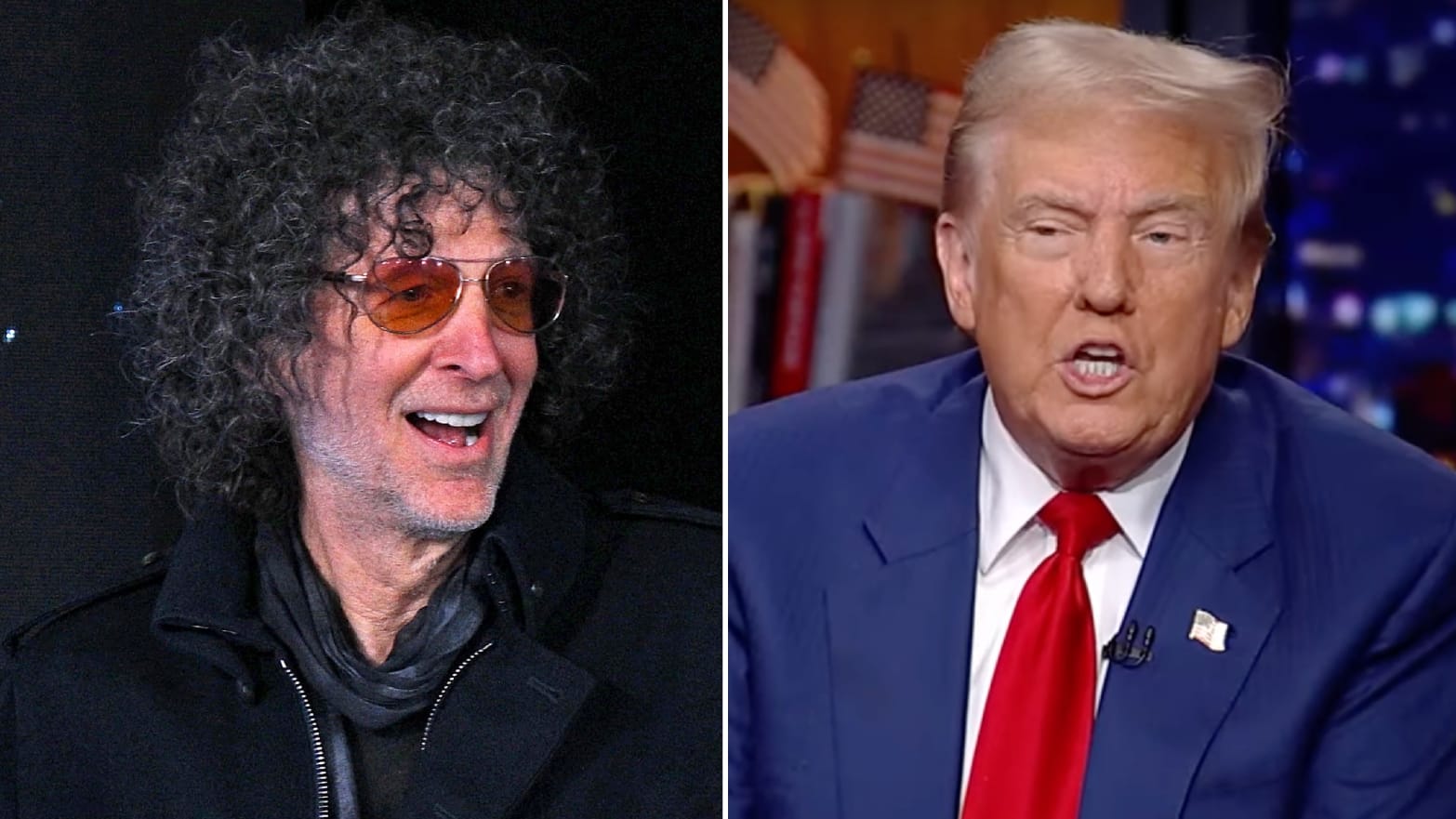 Howard Stern and Donald Trump.