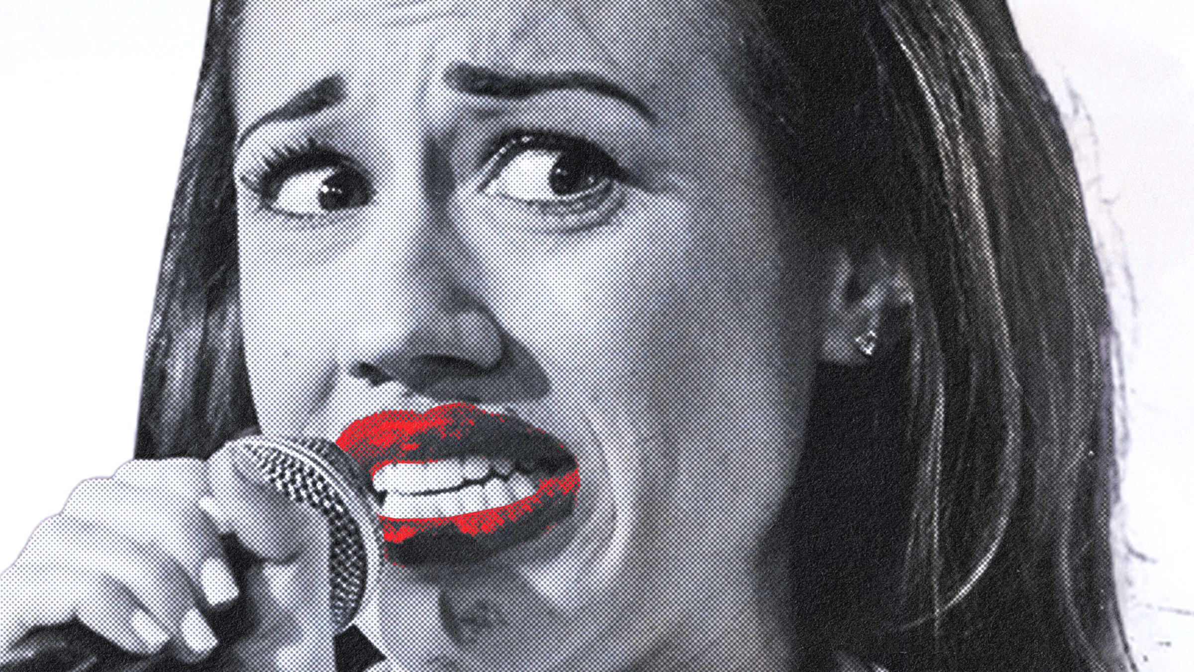 An illustration that includes an image of Colleen Ballinger aka Miranda Sings