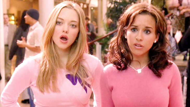A still of Amanda Seyfried and Lacey Chabert in "Mean Girls."