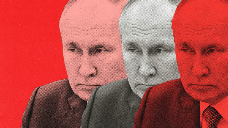 A photo illustration of Vladamir Putin 