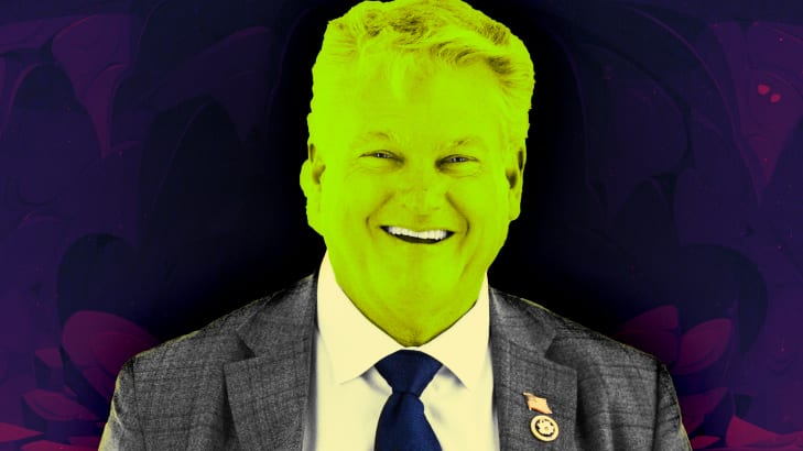 A photo illustration of Rep. Mike Collins, R-Ga.