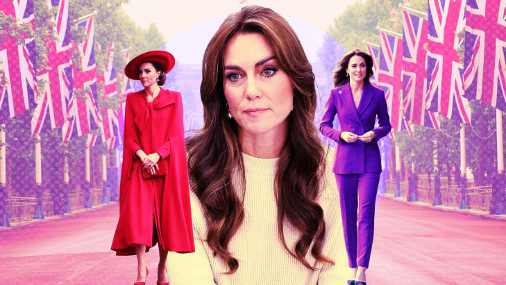 A photo illustration of Kate Middleton.