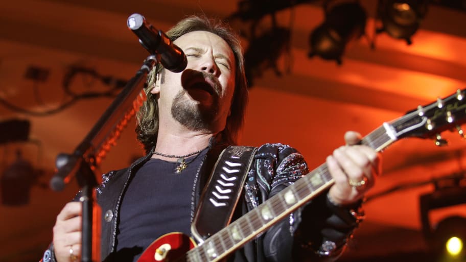 Country music singer Travis Tritt performs at the Silver Star Casino in Choctaw, Mississippi.