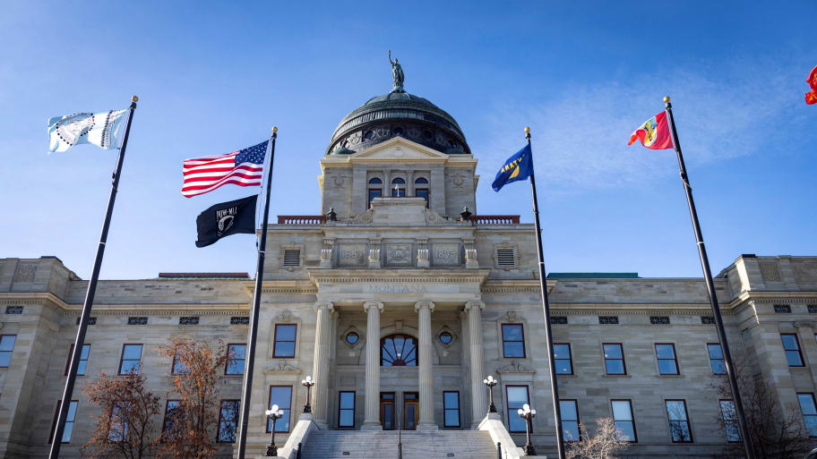 The Montana state Capitol.