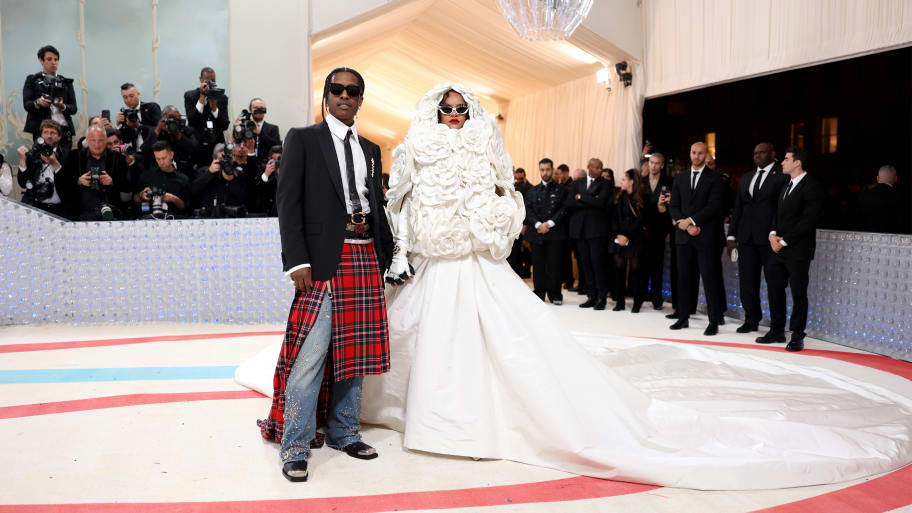 Rihanna Makes Spectacular Met Gala Entrance Extremely Late