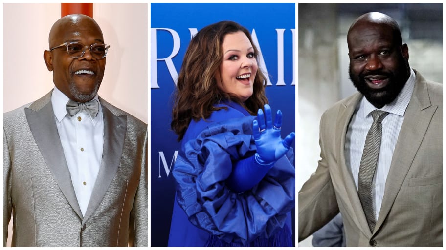 Samuel L. Jackson, Melissa McCarthy, and Shaquille O’Neal.