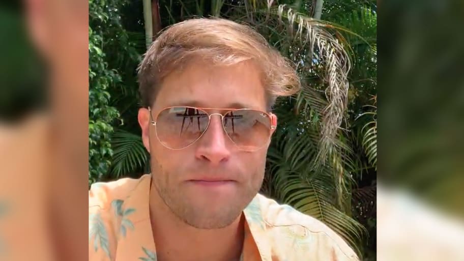 Former Big Brother contestant Luke Valentine films Instagram Live from Cuba.